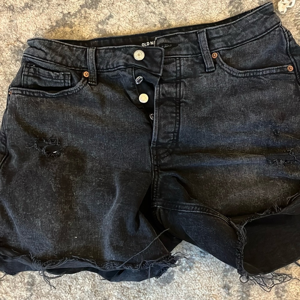 Old Navy Black Denim Shorts